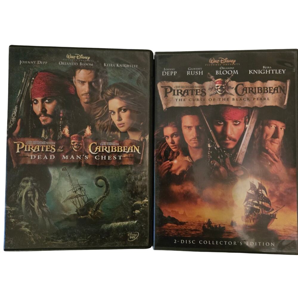 Pirates of the Caribbean 2 movies DVD widescreen (G5-1081)